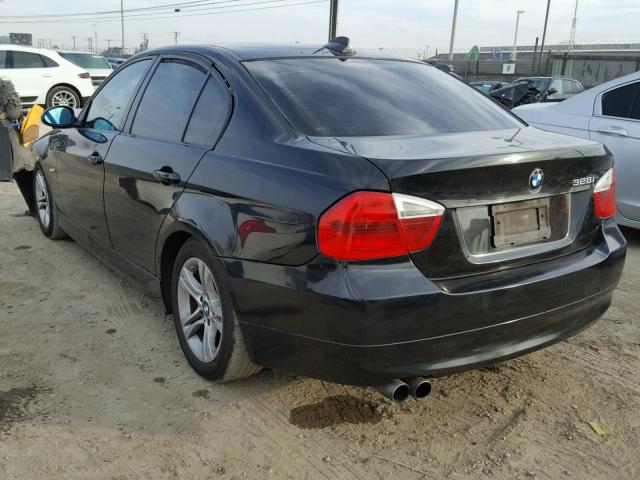 WBAVA37578NL57676 - 2008 BMW 328 I BLACK photo 3