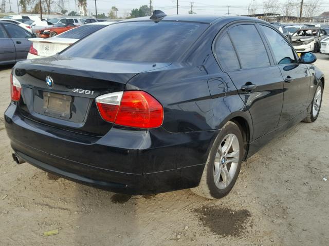 WBAVA37578NL57676 - 2008 BMW 328 I BLACK photo 4