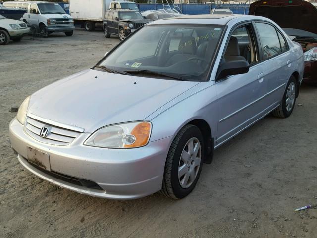 1HGES26702L082573 - 2002 HONDA CIVIC EX SILVER photo 2