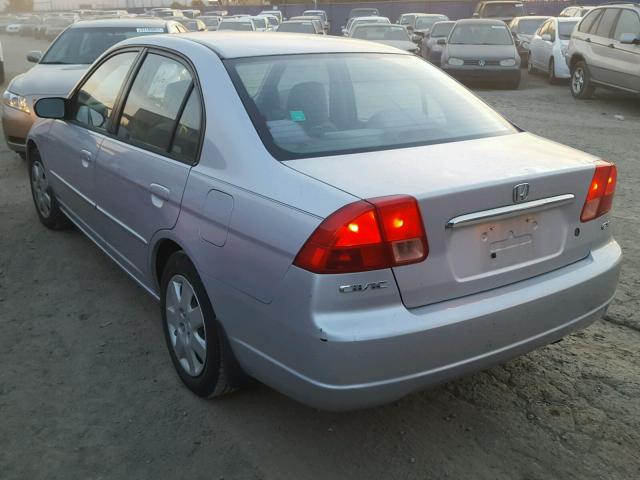 1HGES26702L082573 - 2002 HONDA CIVIC EX 银色 照片 3