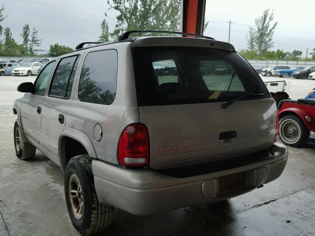 1B4HS28YXXF591008 - 1999 DODGE DURANGO SILVER photo 3