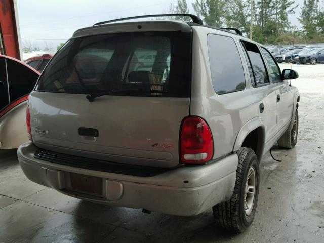 1B4HS28YXXF591008 - 1999 DODGE DURANGO SILVER photo 4