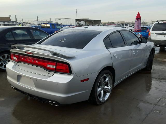 2B3CL5CT7BH613434 - 2011 DODGE CHARGER R/ SILVER photo 4