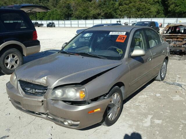 KMHDN46D45U193799 - 2005 HYUNDAI ELANTRA GL GOLD photo 2