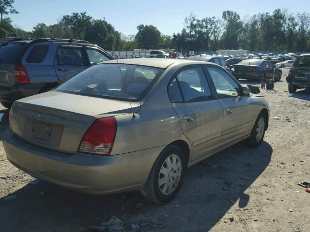 KMHDN46D45U193799 - 2005 HYUNDAI ELANTRA GL GOLD photo 4