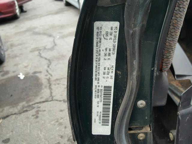 3B3ES47C0WT213793 - 1998 DODGE NEON HIGHL GREEN photo 10