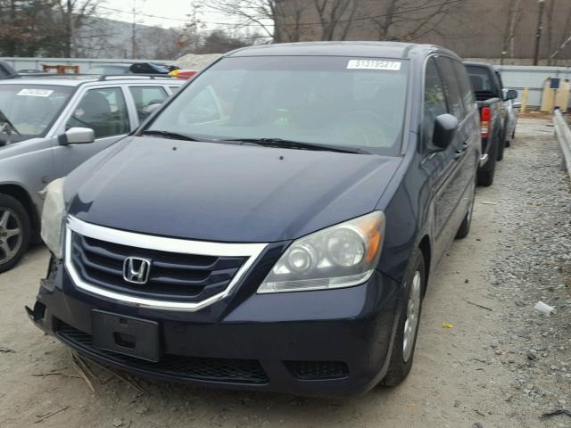 5FNRL38258B049360 - 2008 HONDA ODYSSEY LX BLUE photo 2