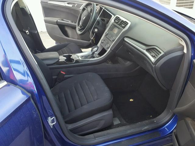 3FA6P0H79ER277847 - 2014 FORD FUSION SE BLUE photo 5