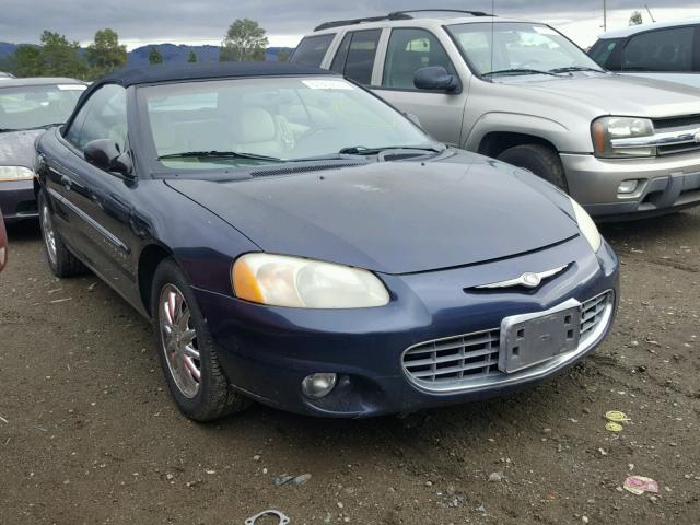 1C3EL65U91N636761 - 2001 CHRYSLER SEBRING LI BLUE photo 1