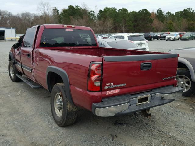 1GCHC23174F118544 - 2004 CHEVROLET SILVERADO RED photo 3