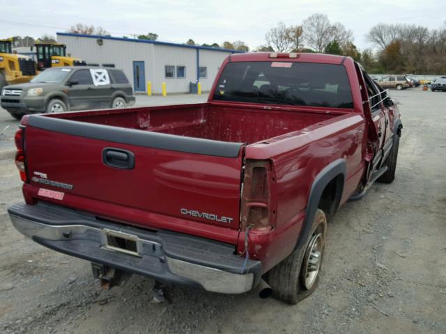 1GCHC23174F118544 - 2004 CHEVROLET SILVERADO RED photo 4