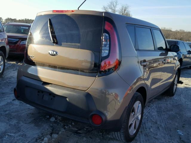 KNDJN2A29E7054817 - 2014 KIA SOUL BROWN photo 4