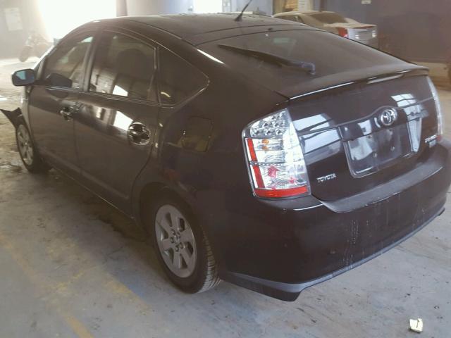 JTDKB20UX77591828 - 2007 TOYOTA PRIUS BLACK photo 3