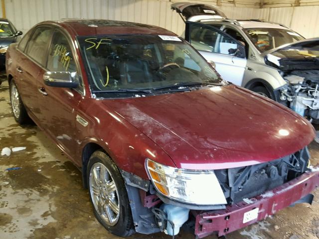 1FAHP25W48G148815 - 2008 FORD TAURUS LIM MAROON photo 1