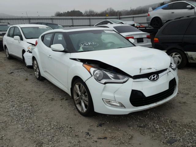 KMHTC6AD5GU283762 - 2016 HYUNDAI VELOSTER B WHITE photo 1