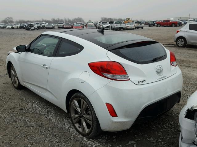 KMHTC6AD5GU283762 - 2016 HYUNDAI VELOSTER B WHITE photo 3