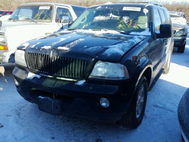 5LMEU88H55ZJ14610 - 2005 LINCOLN AVIATOR BLACK photo 2