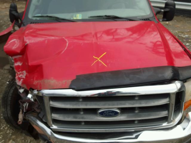 1FTNW20F3XED03338 - 1999 FORD F250 SUPER RED photo 7