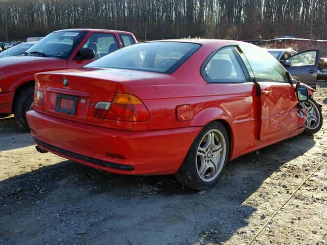 WBABN53491JU33783 - 2001 BMW 330 CI RED photo 4