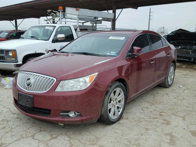 1G4GC5EC7BF341381 - 2011 BUICK LACROSSE C BURGUNDY photo 2