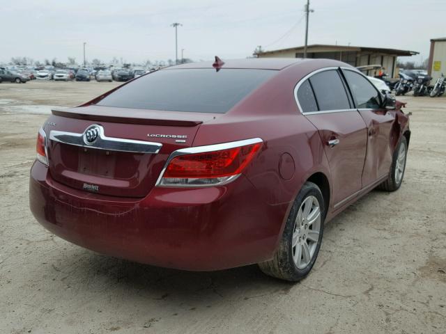 1G4GC5EC7BF341381 - 2011 BUICK LACROSSE C BURGUNDY photo 4