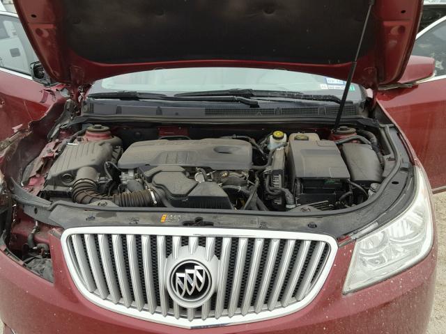 1G4GC5EC7BF341381 - 2011 BUICK LACROSSE C BURGUNDY photo 7