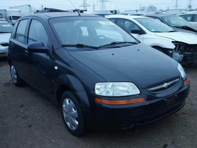 KL1TD66638B100181 - 2008 CHEVROLET AVEO BASE BLACK photo 1