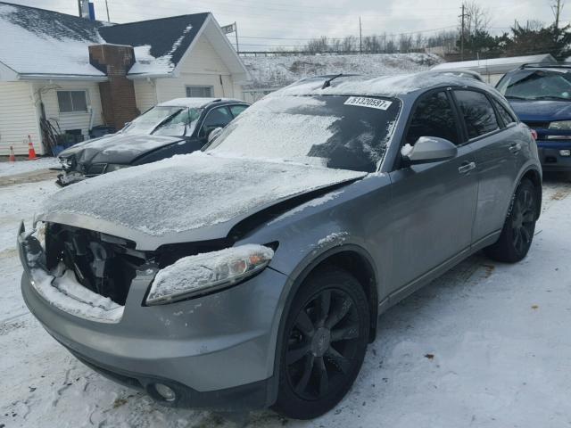 JNRAS08W74X219929 - 2004 INFINITI FX35 GRAY photo 2