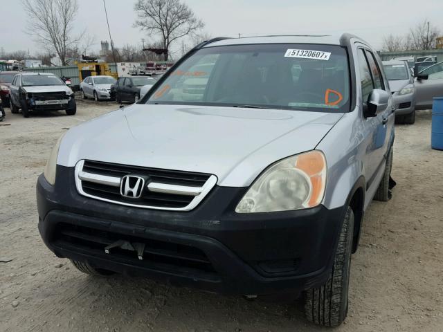 JHLRD78872C030387 - 2002 HONDA CR-V EX SILVER photo 2