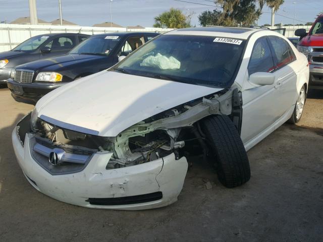 19UUA66295A074126 - 2005 ACURA TL WHITE photo 2