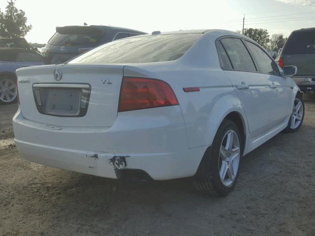 19UUA66295A074126 - 2005 ACURA TL WHITE photo 4