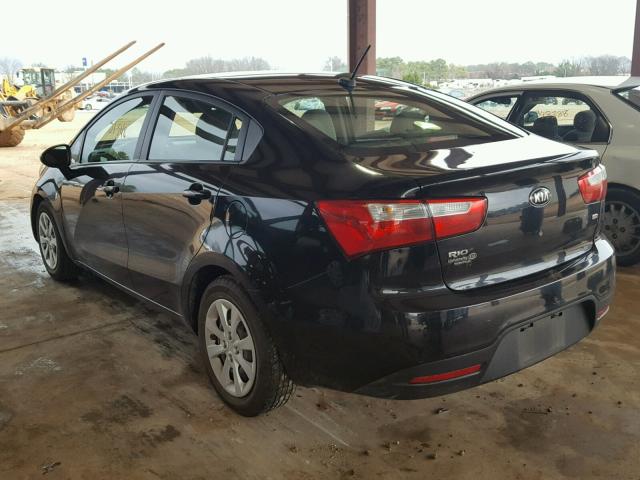 KNADM4A33F6449844 - 2015 KIA RIO LX Սև լուսանկար 3