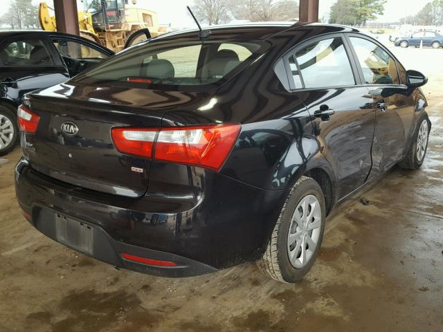 KNADM4A33F6449844 - 2015 KIA RIO LX BLACK photo 4