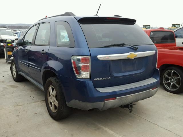 2CNDL13F286011708 - 2008 CHEVROLET EQUINOX LS BLUE photo 3