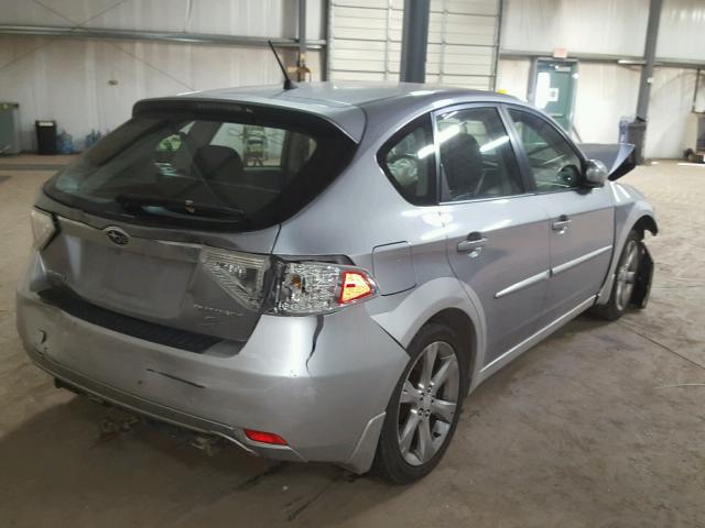 JF1GH63678G822748 - 2008 SUBARU IMPREZA OU SILVER photo 4