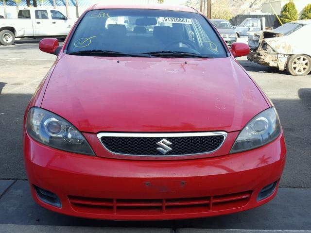 KL5JD66Z66K455553 - 2006 SUZUKI RENO RED photo 9