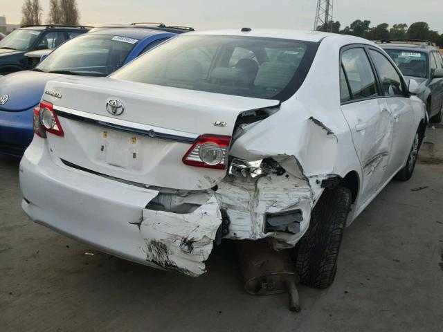 2T1BU4EE6CC917480 - 2012 TOYOTA COROLLA BA WHITE photo 4