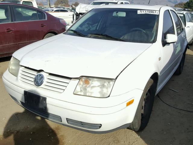 3VWSK69M72M152981 - 2002 VOLKSWAGEN JETTA GLS WHITE photo 2