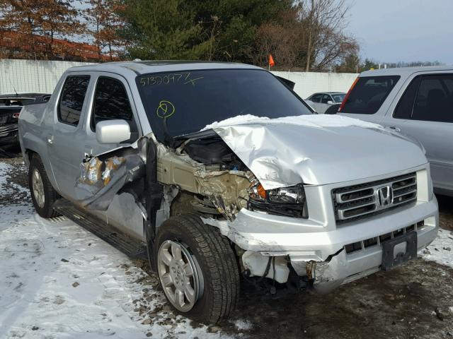 2HJYK16577H542977 - 2007 HONDA RIDGELINE SILVER photo 1