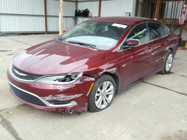 1C3CCCAB7FN535686 - 2015 CHRYSLER 200 LIMITE MAROON photo 2