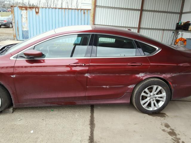 1C3CCCAB7FN535686 - 2015 CHRYSLER 200 LIMITE MAROON photo 9