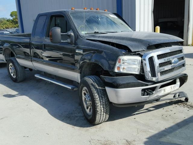 1FTWX31525EB77287 - 2005 FORD F350 SRW S BLACK photo 1