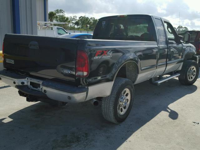 1FTWX31525EB77287 - 2005 FORD F350 SRW S BLACK photo 4