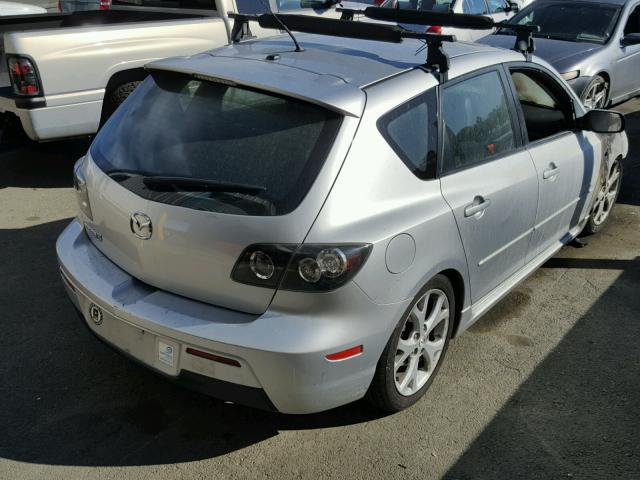 JM1BK344671772962 - 2007 MAZDA 3 HATCHBAC SILVER photo 4