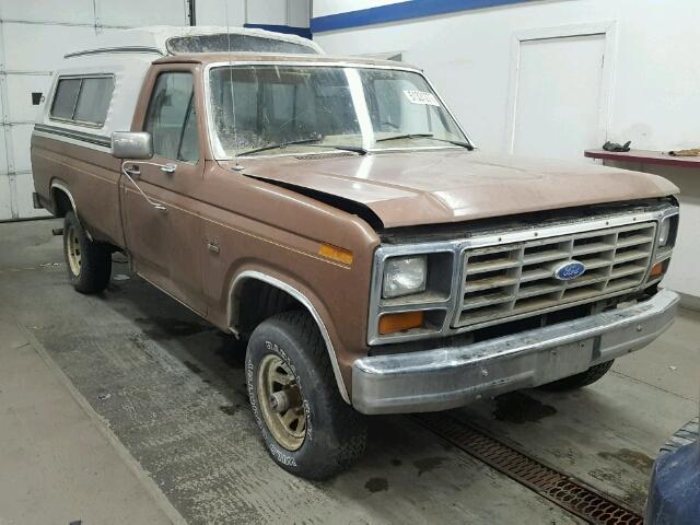 2FTEF14Y9FCA73105 - 1985 FORD F150 BROWN photo 1