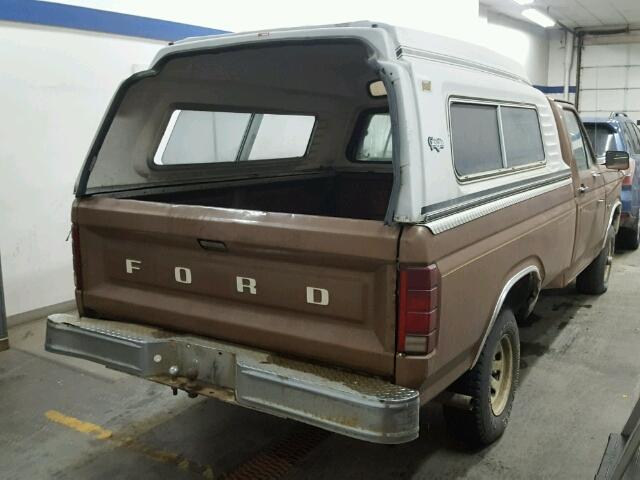 2FTEF14Y9FCA73105 - 1985 FORD F150 BROWN photo 4