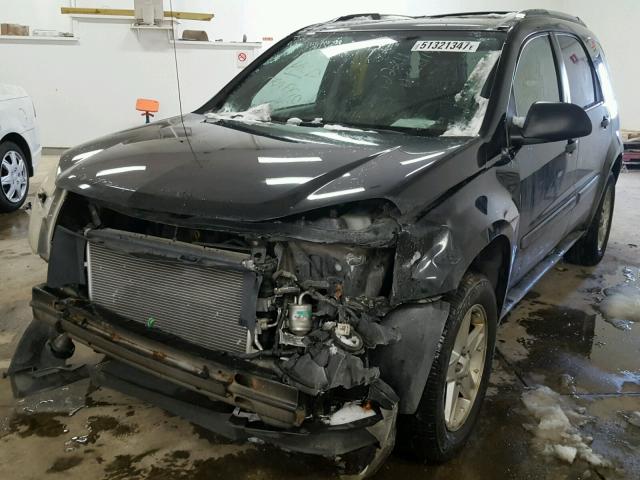 2CNDL63F756120402 - 2005 CHEVROLET EQUINOX LT BLACK photo 2