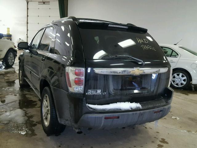 2CNDL63F756120402 - 2005 CHEVROLET EQUINOX LT BLACK photo 3