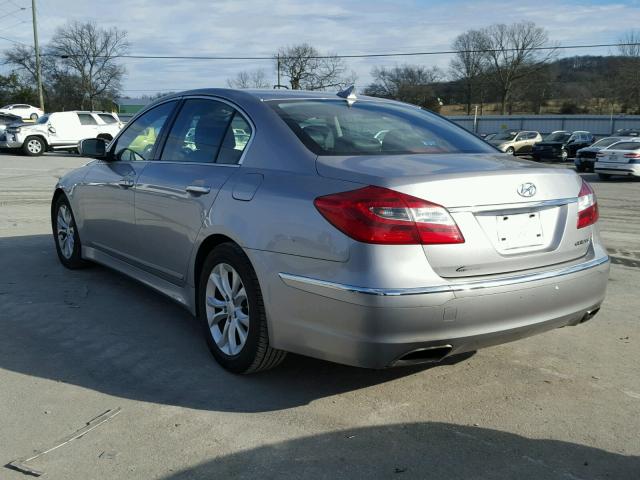 KMHGC4DD2DU213150 - 2013 HYUNDAI GENESIS 3. SILVER photo 3