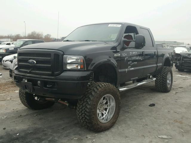 1FTWW31P87EA04252 - 2007 FORD F350 SRW S BLACK photo 2